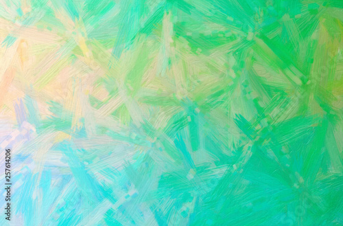 Abstract illustration of green Bristle Brush Oil Paint background