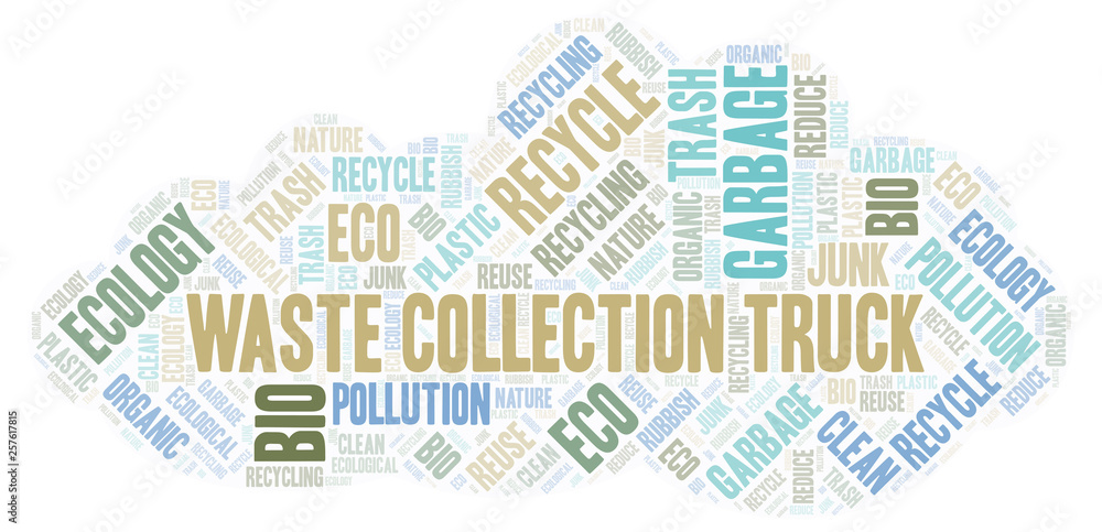 Waste Collection Truck word cloud.