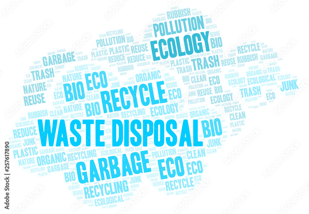 Obraz premium Waste Disposal word cloud.