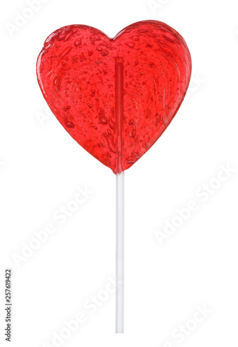 Konstfotografi Lollipop heart shape isolated