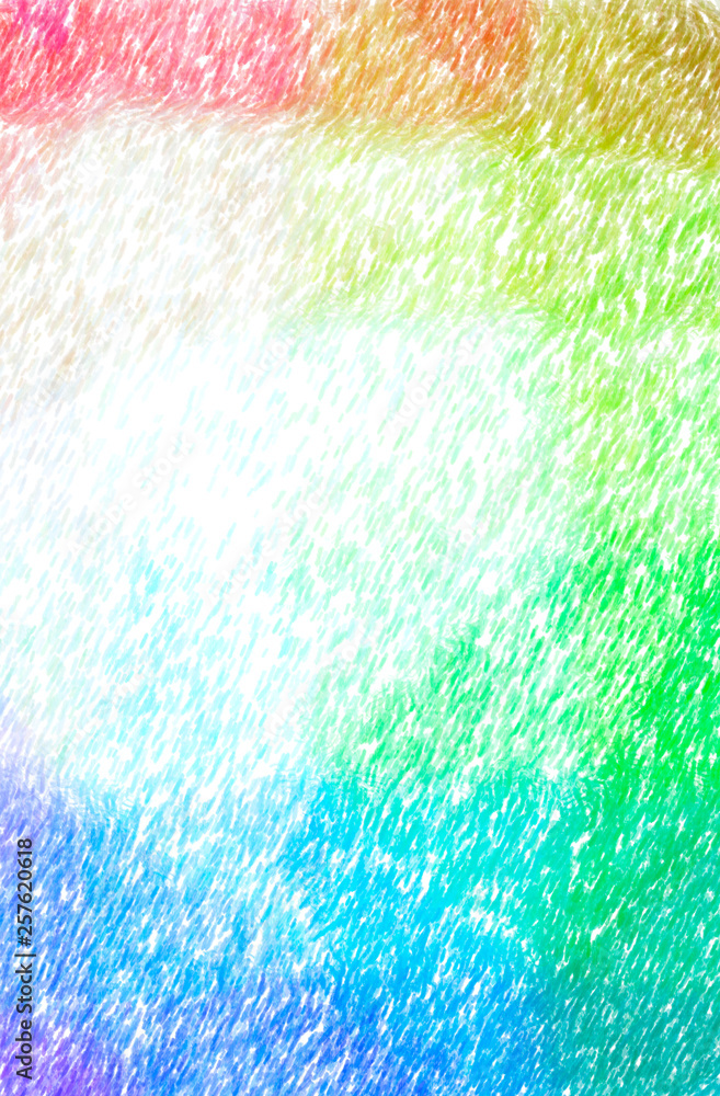 Obraz premium Illustration of abstract Green, Blue And Orange Abstract Color Pencil Vertical background.