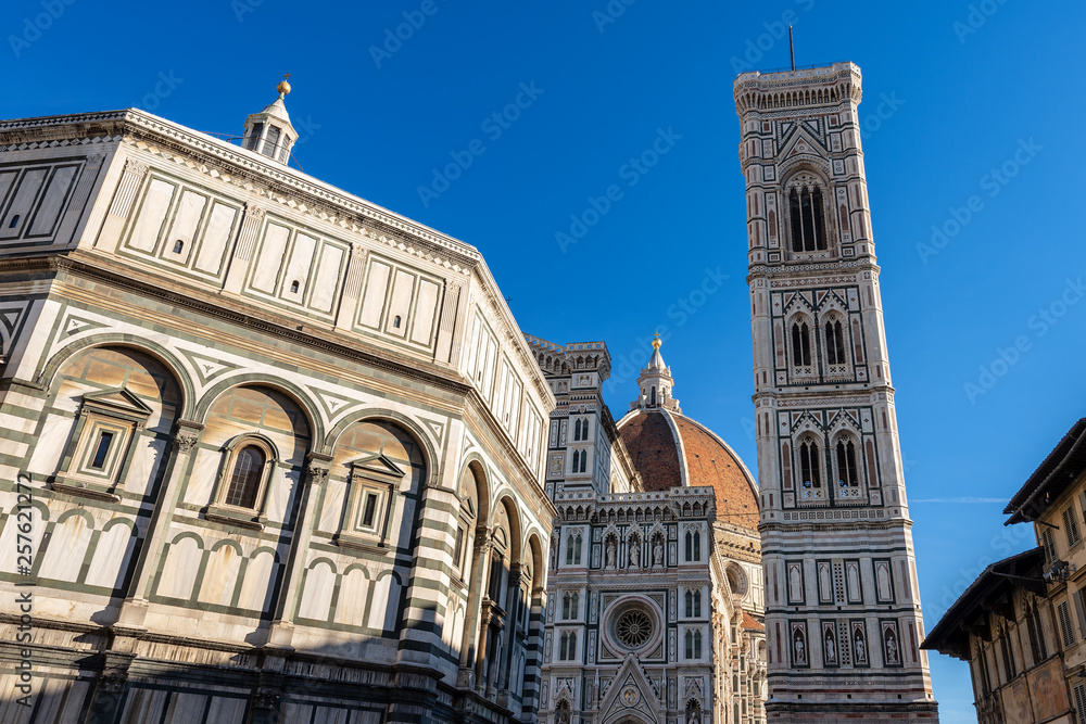 Florence Cathedral - Bell Tower of Giotto and Baptistery