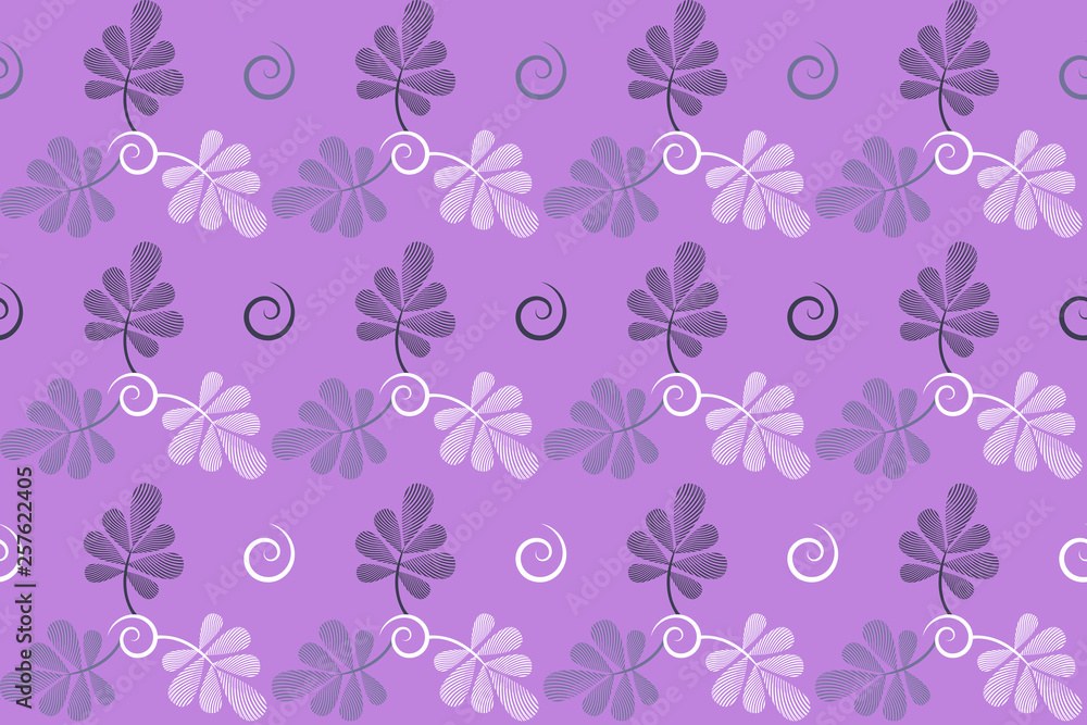 Vector floral seamless pattern.