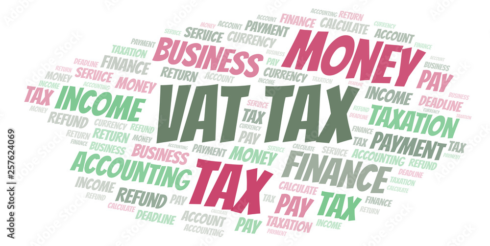 Vat Tax word cloud.