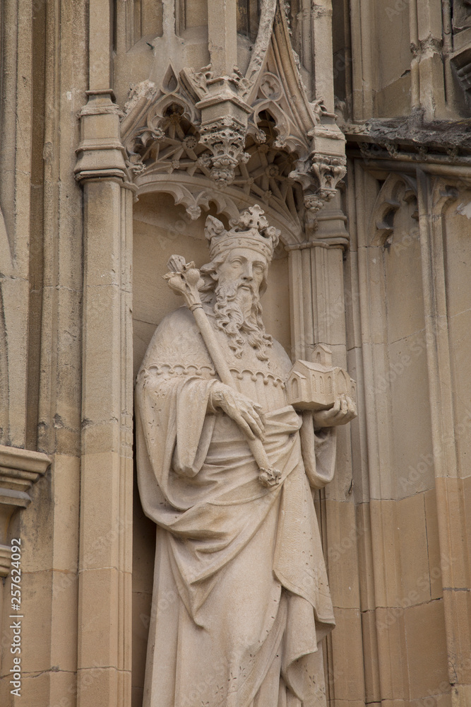 Saint at Gloucester Cathedral; England