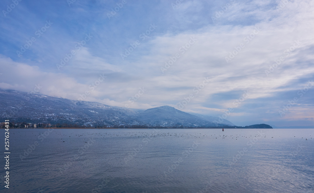 Lake Ohrid in winter