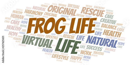 Frog Life word cloud.