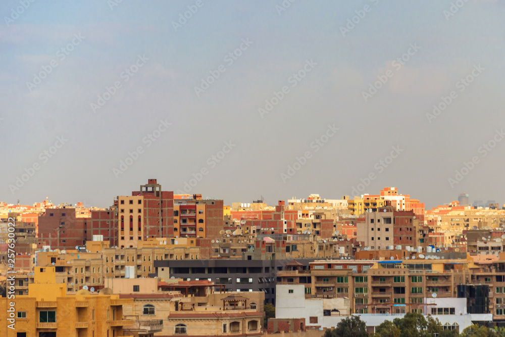 View of the poor district of Cairo city in Egypt