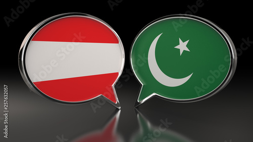 Austria and North Korea flags with Speech Bubbles. 3D Illustration Free Download Austria and North Korea flags with Speech Bubbles. 3D Illustration - GFXLoad