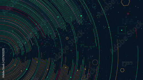 Algorithms big data  visualization technologies, Information circle of financial resources