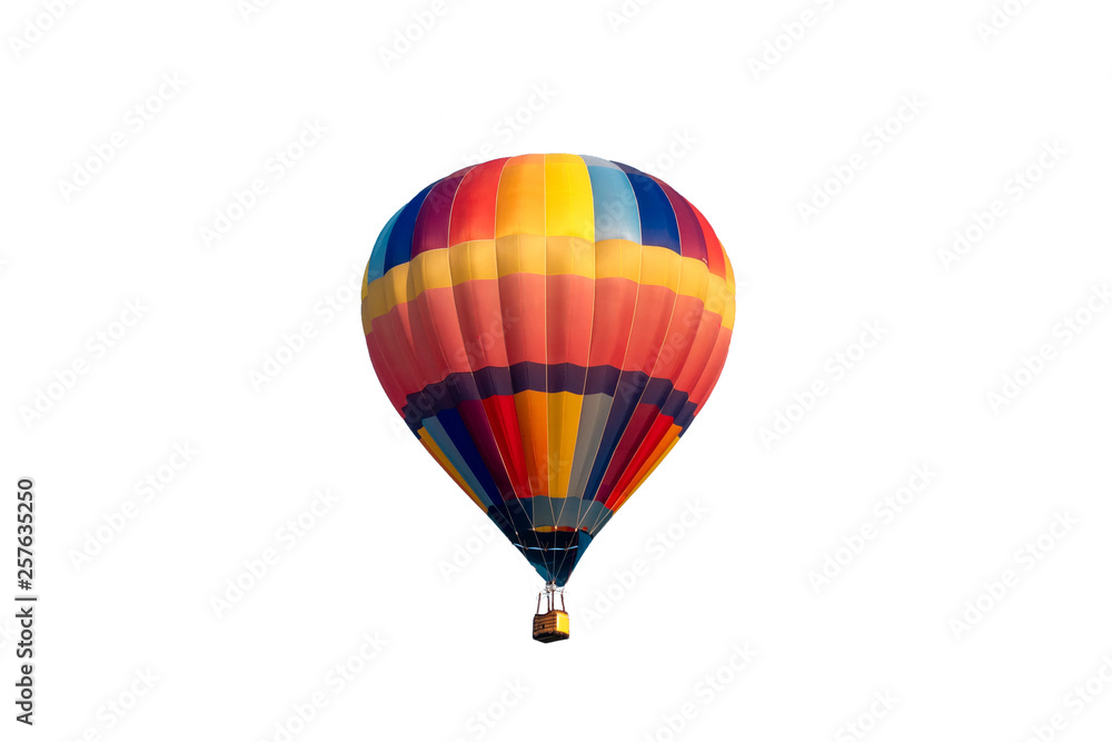 Obraz premium Colorful hot air balloon flying