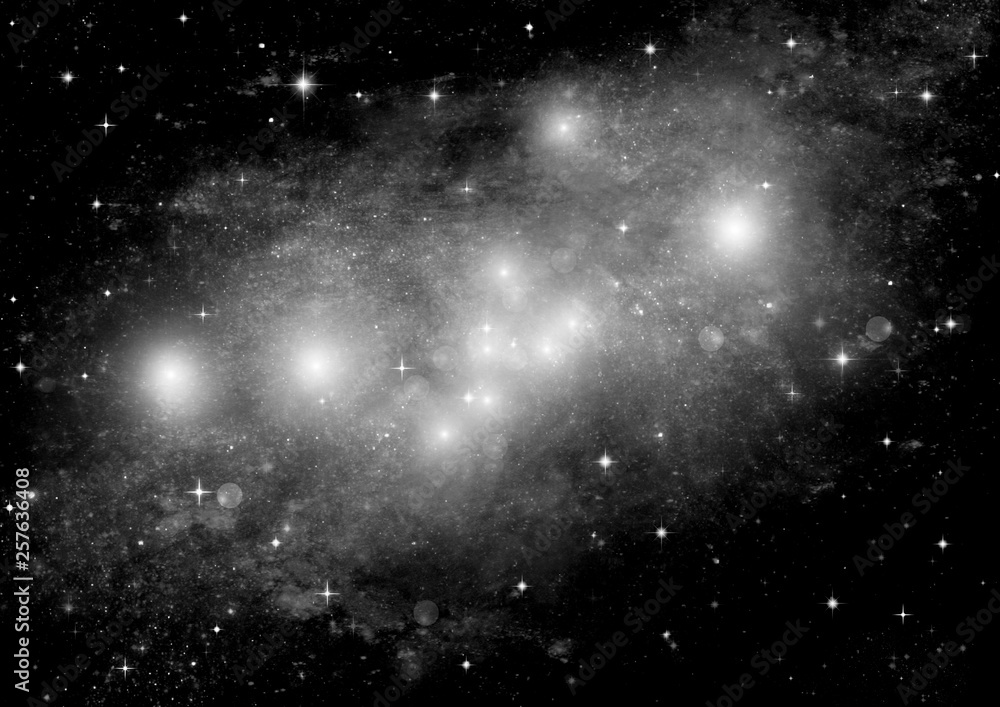 galaxy in a free space galaxy in a free space