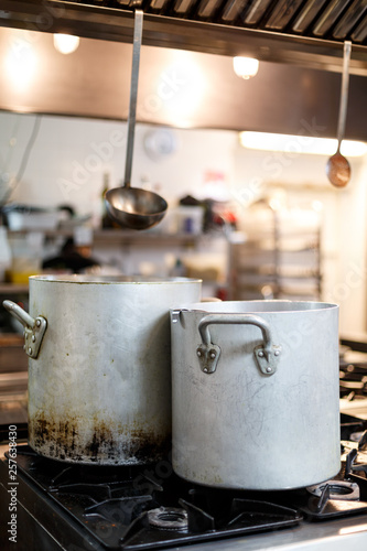 cooking in the kitchen