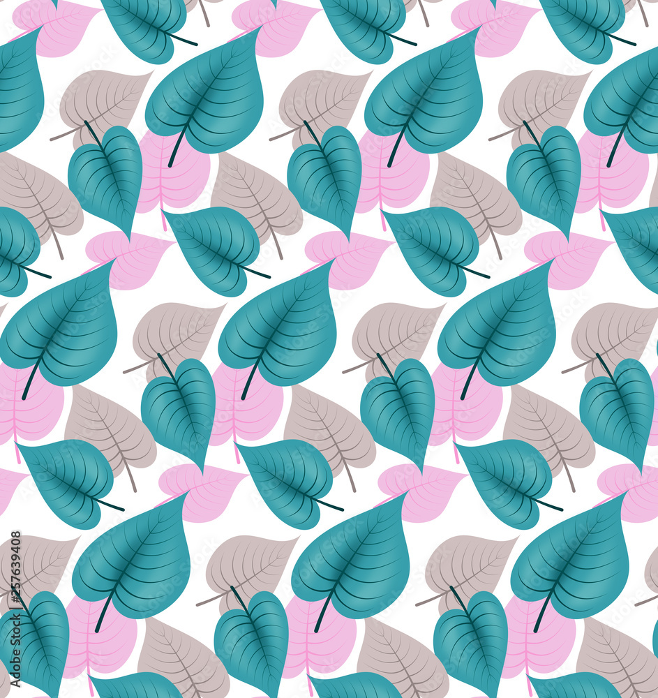 seamless background of leaves of different colors seamless background of leaves of different colors