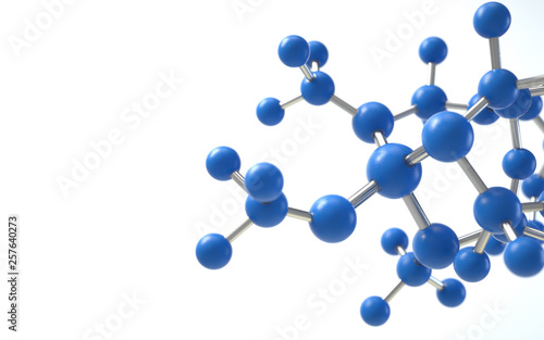 molecule model. Science concept. 3d rendering,conceptual image. photo