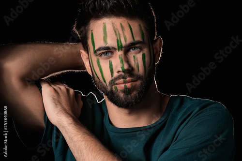 Portrait of handsome man wi...