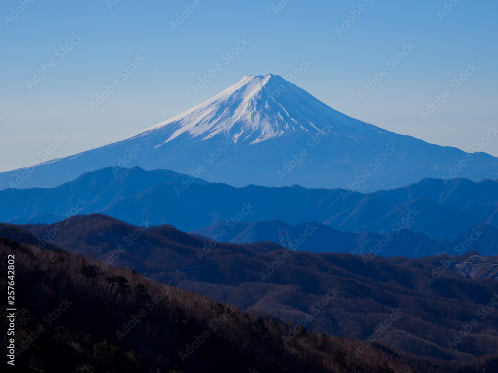 大菩薩峠から望む富士山