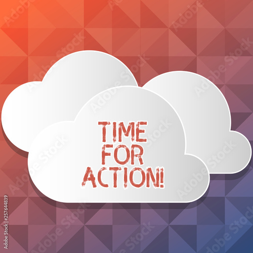 Fotografija Handwriting text writing Time For Action