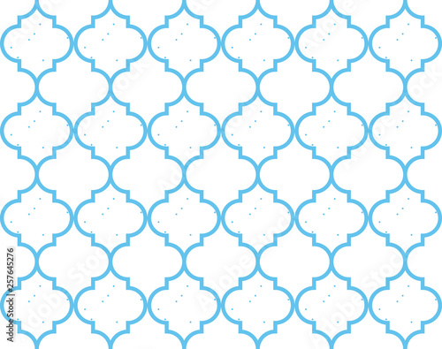 Moroccan Quatrefoil Seamless Pattern Mosaic Ogee Vector