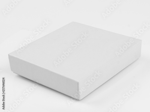 White Closed Box Isolated on White © Siyapath