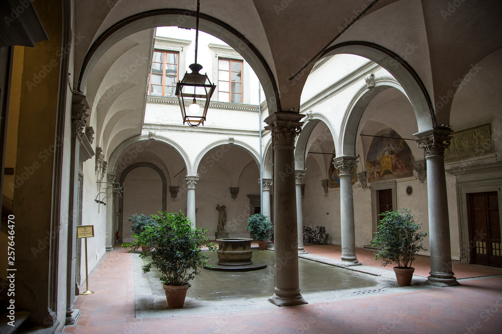 portal, open door, inner courtyard, patio