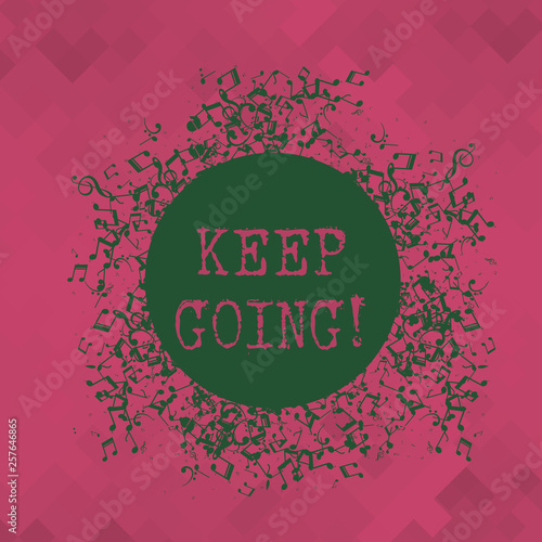 Slika na platnu Conceptual hand writing showing Keep Going