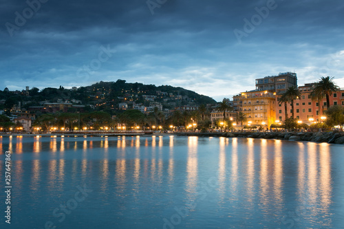 Landscape of Rapallo, Liguria, Italy