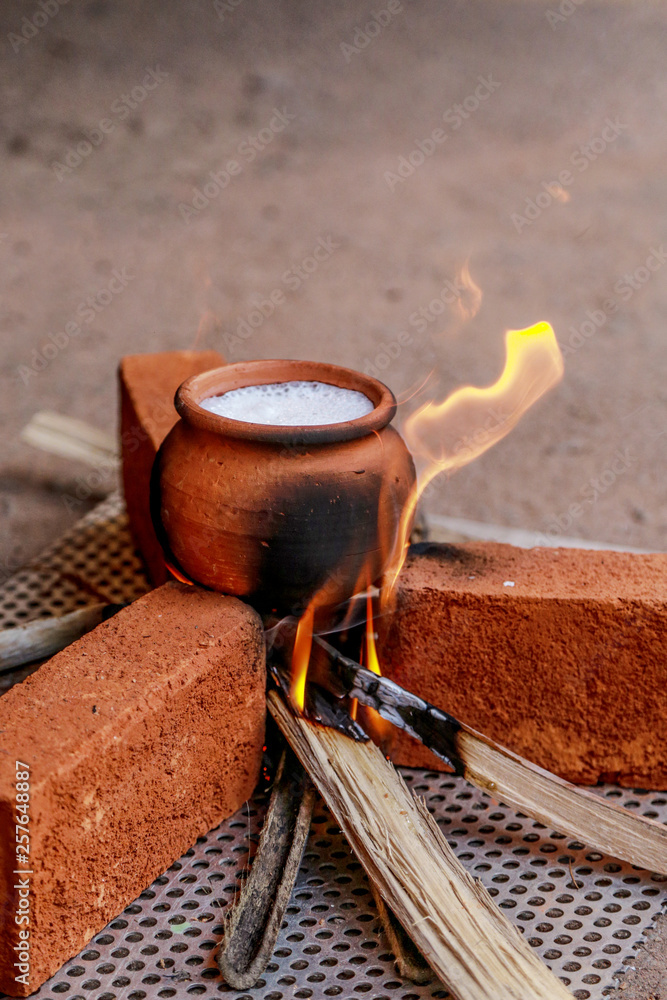 Milk Overflowing Tradition of Sri Lanka Stock Photo Adobe Stock