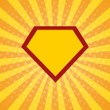 Super hero rays halftone background