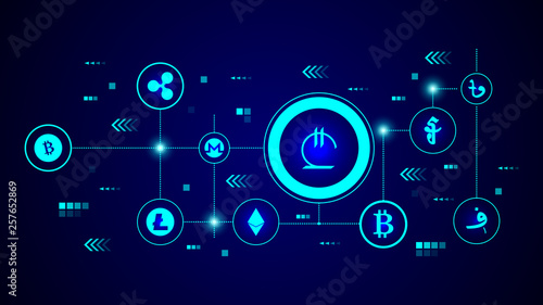 lari icon. From Crepto currency set