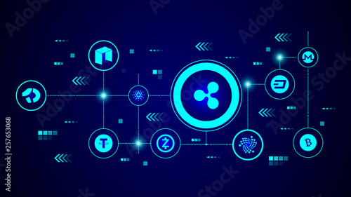 ripple icon. From Crepto currency set