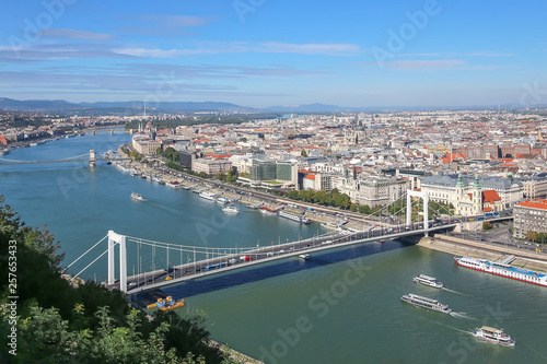 View of the Danube river in Budapest