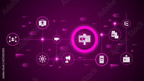 subscription icon. From Digital Marketing, Promotion set