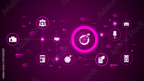 campaign stats icon. From Digital Marketing, Promotion set