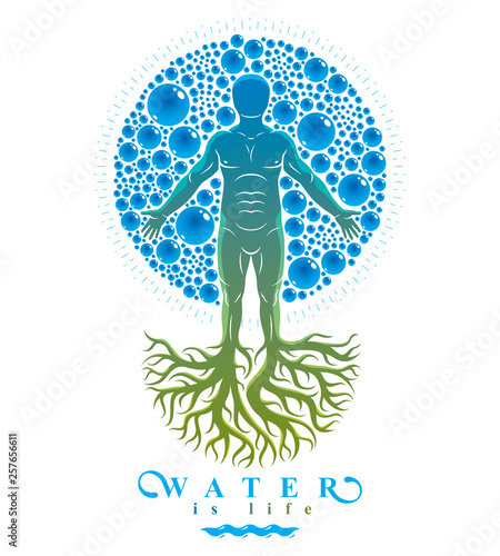 Vector illustration of athl...