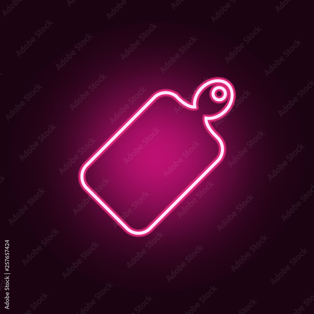 cutting board icon. Elements of kitchen tools in neon style icons. Simple icon for websites, web design, mobile app, info graphics cutting board icon. Elements of kitchen tools in neon style icons. Simple icon for websites, web design, mobile app, info graphics