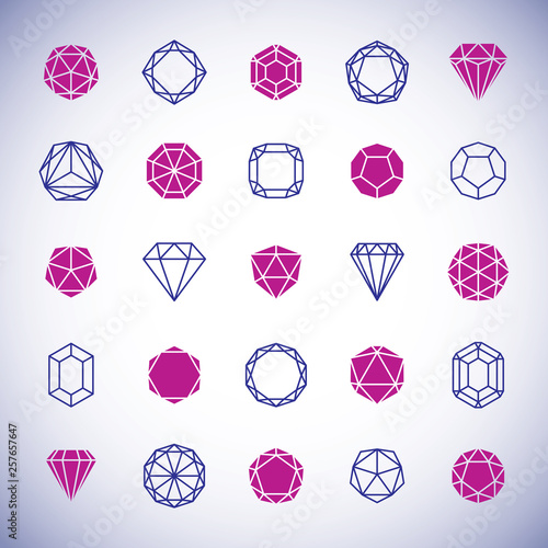 Vector abstract geometric f...