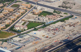 Dubai cityscape, aerial view. UAE