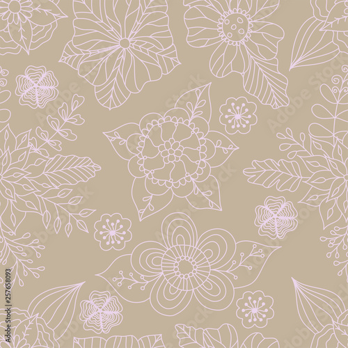 Seamless texture with flowers. Seamless pattern can be used for wallpaper, pattern fills, web page background,surface textures.