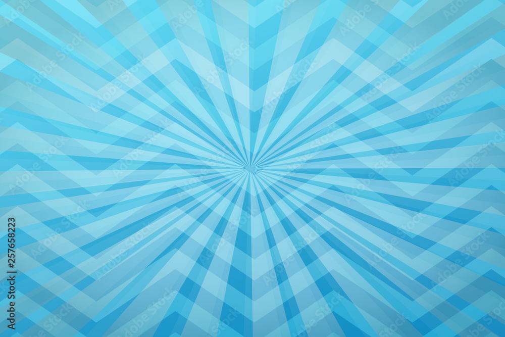 Fototapeta premium abstract, blue, light, ray, burst, star, sun, illustration, design, pattern, rays, bright, wallpaper, art, glow, sky, graphic, explosion, beam, shine, texture, radial, white, backdrop, energy