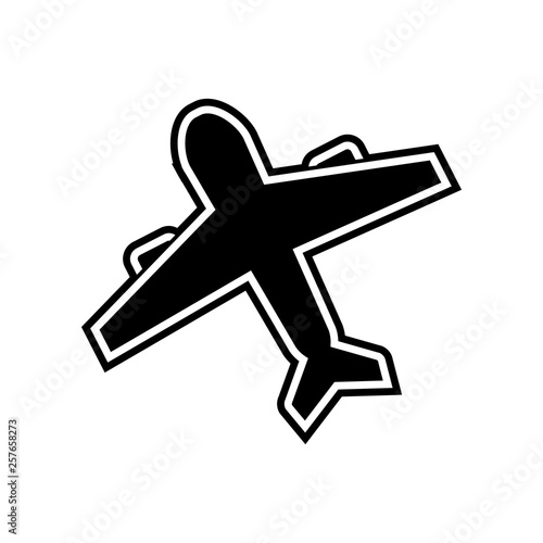 plane icon. Element of logistics for mobile concept and web apps icon. Glyph, flat icon for website design and development, app development photo