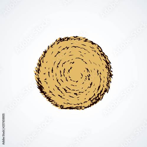 Haystack. Vector drawing