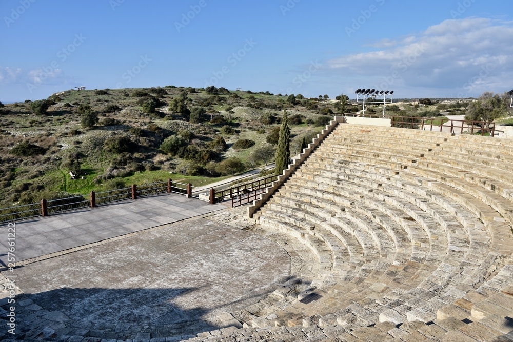 Wide Upstage Left View, Ancient Kourion Theatre, Cyprus