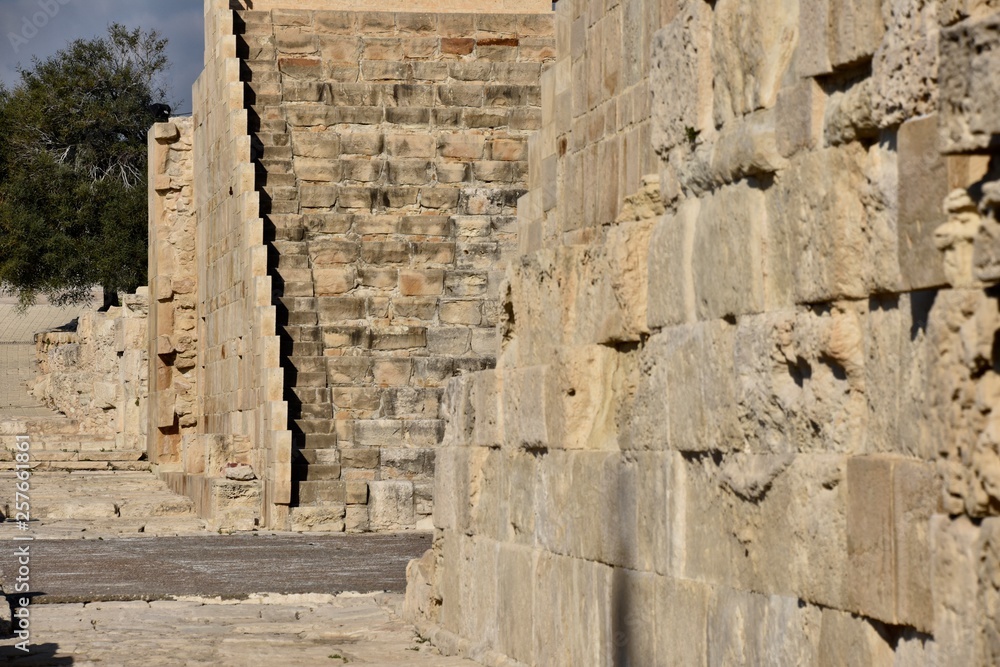 Fototapeta premium Offstage Right Orchestra View, Ancient Theatre, Kourion, Cyprus