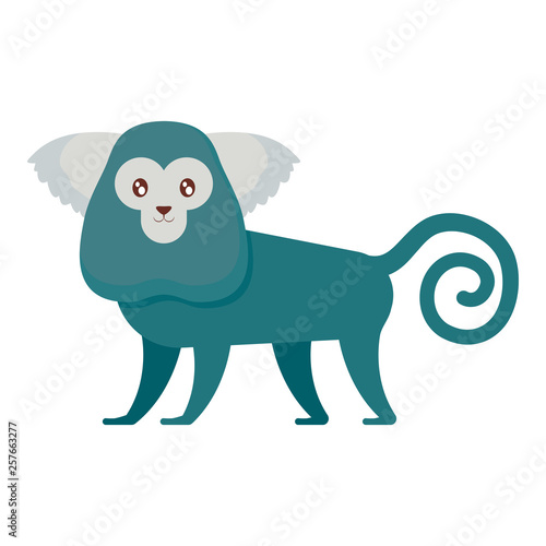 cute exotic monkey character