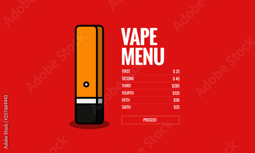 Choose Your Vape Menu Design