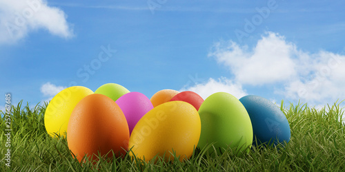 Colorful Easter eggs for Ea...