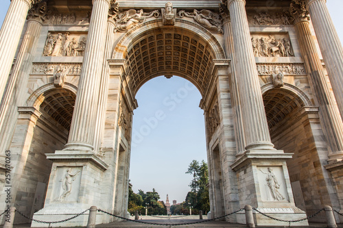 Italy, Milan – Sept 28, 2016: Arch of Peace