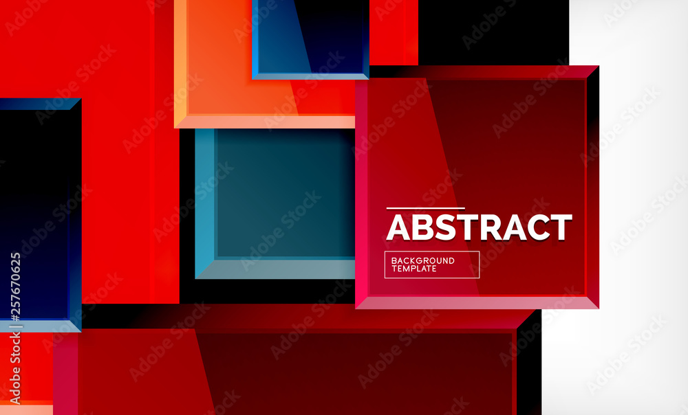 Square abstract background, glossy geometric design Square abstract background, glossy geometric design