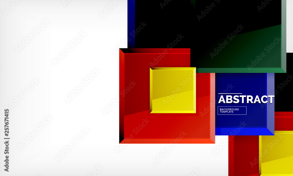 Geometric abstract background, modern square design Geometric abstract background, modern square design